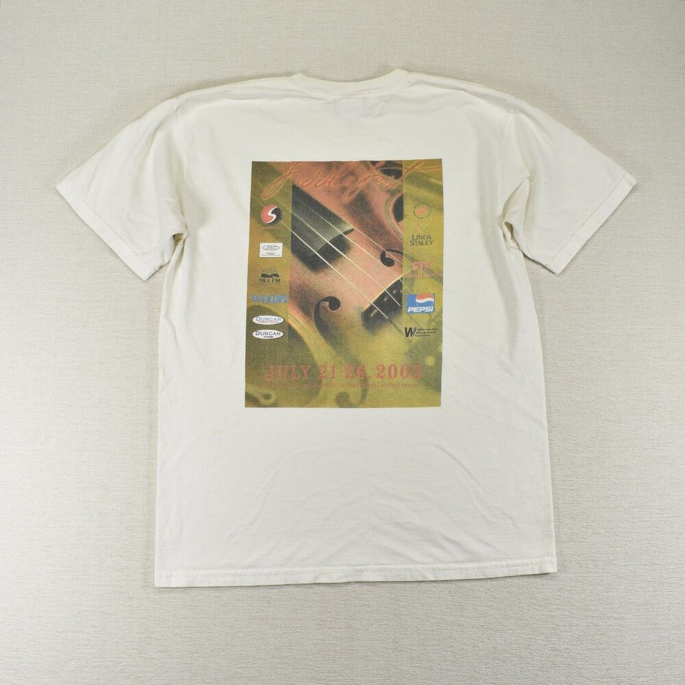 Vintage 2003 Fiddlefest T Shirt Roanoke VA Bluegrass Folk Music Mens Medium M